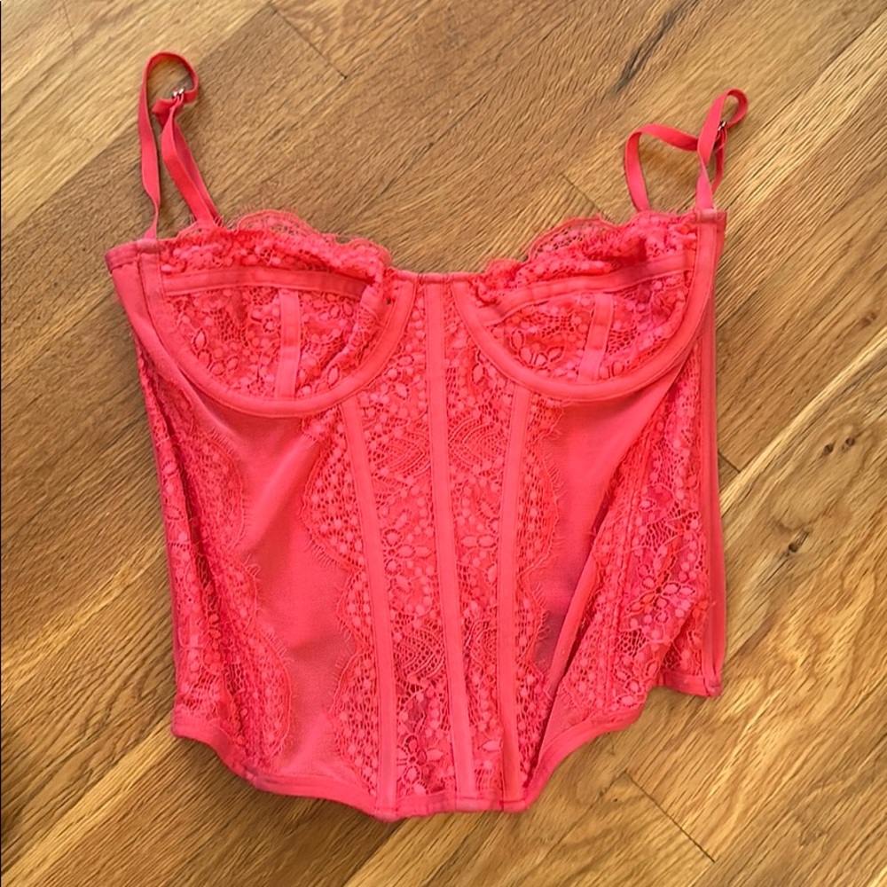 Urban Outfitters Pink Corset top